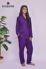 Violet Plain Night Dress for Ladies