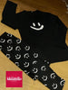 Black Smile With Smiley Trouser Full Sleeves Night Suit (FA-350)