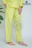 Yellow Plain Night Dress for Ladies