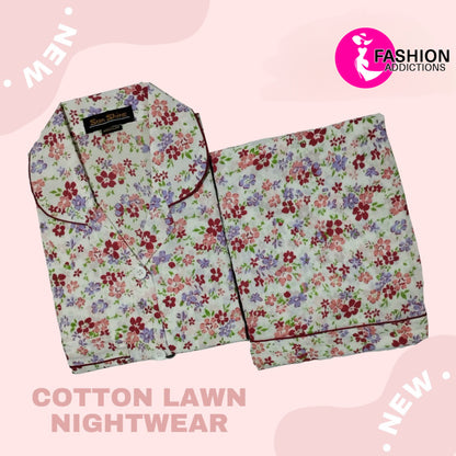 Lawn Nightdress Multi Flower