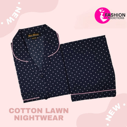 Lawn Nightdress Polka Dots