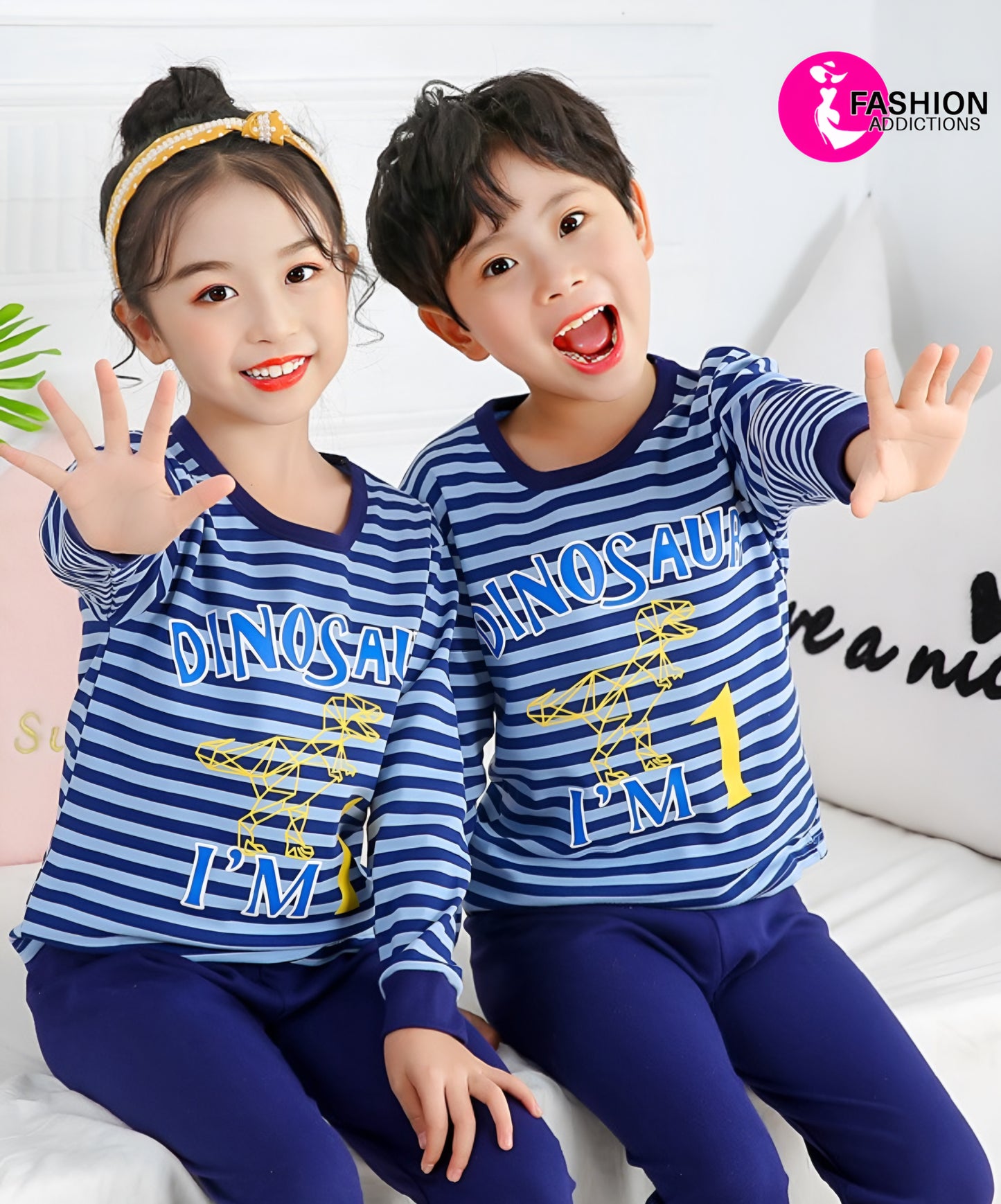 Kids Cotton Jersey Nightwear | Dinosaur