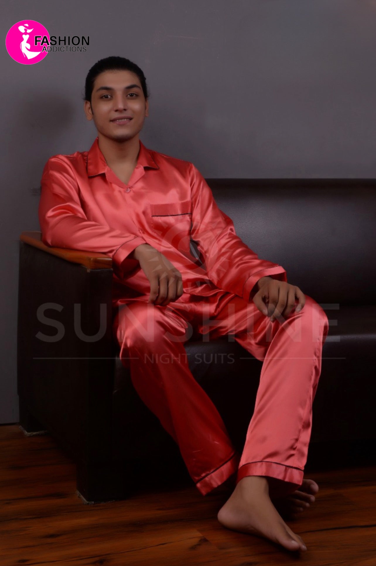 Silk Nightwear For Men | Strawberry