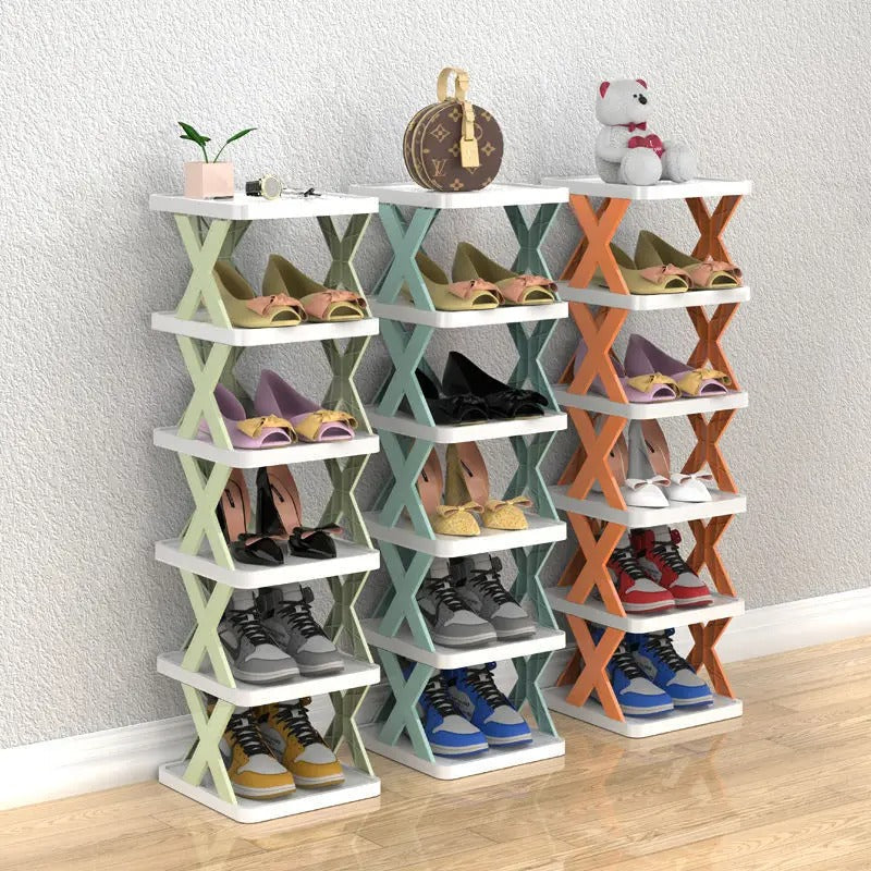 High Quality Foldable X Shape Shoe Rack