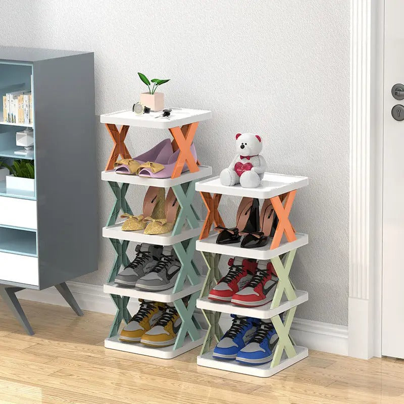 High Quality Foldable X Shape Shoe Rack