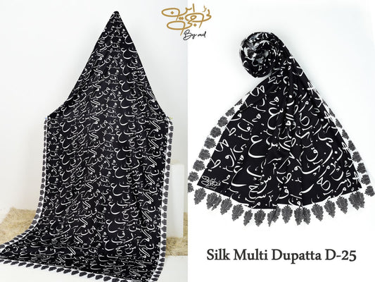 Silk Odhni - Multi