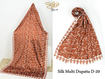 Silk Odhni - Multi