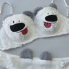 White Bear Bra Panty Set