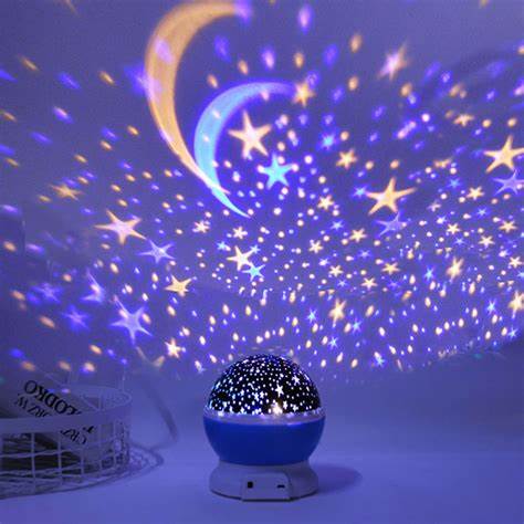 Star Projector Lamp Children Bedroom LED Night Light Baby Lamp Decor